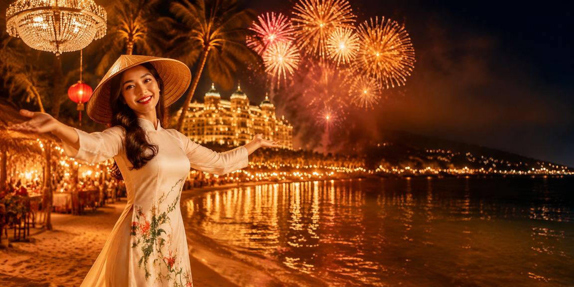 Người phụ nữ đội nón lá tại Phú Quốc cầm điện thoại kiểm tra tiền thưởng hoàn tiền cá cược